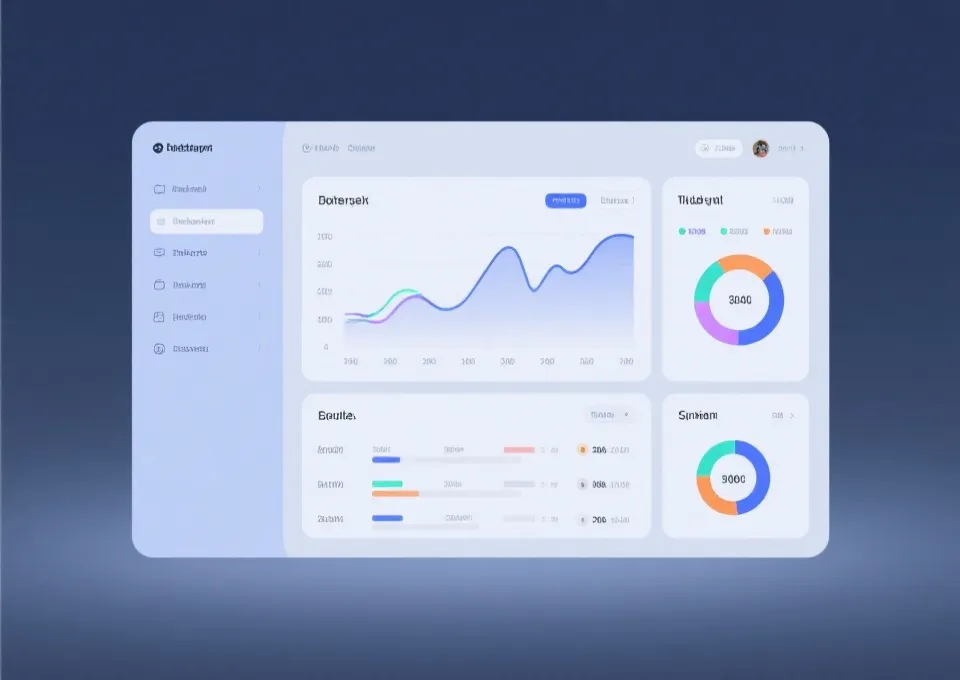 数据面板与走势分析示意图